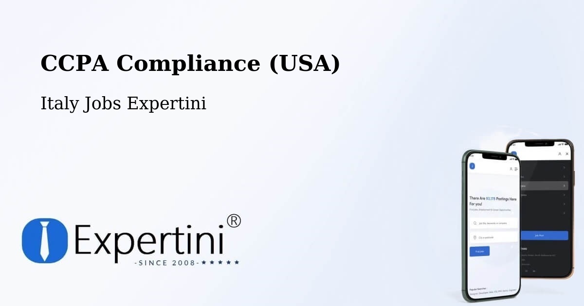 CCPA Privacy Rights & Compliance Notice – Calò - Italy Jobs Expertini