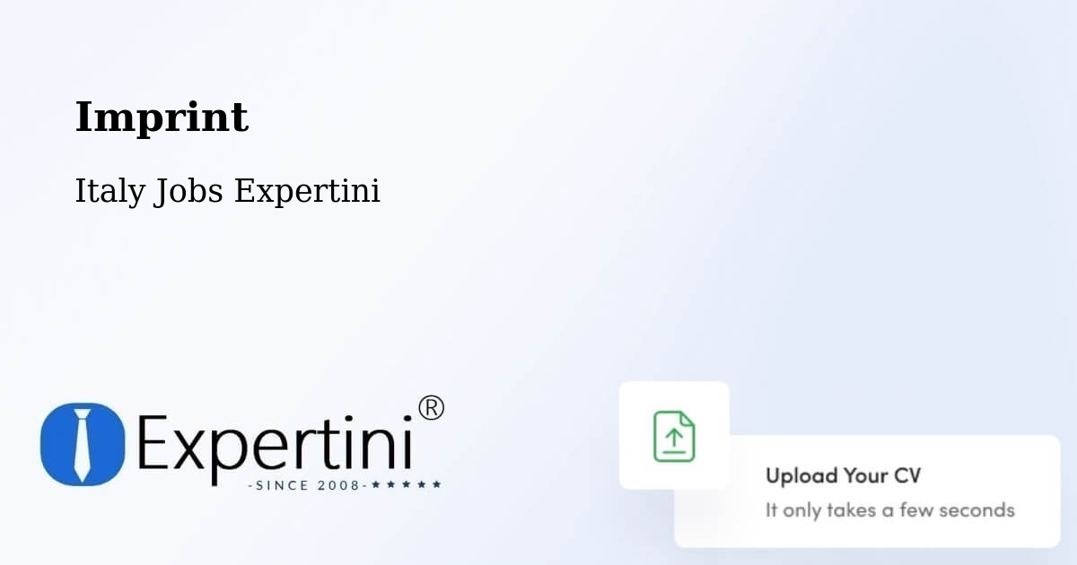 Imprint – Calò - Italy Jobs Expertini