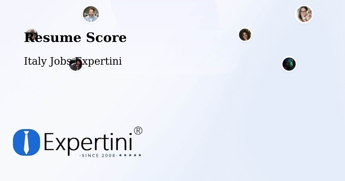 Resume Score & Job Description Match Tool – Calò - Italy Jobs Expertini