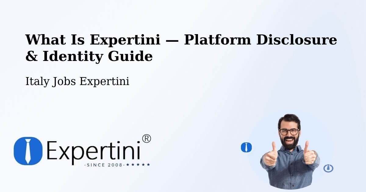What Is Expertini — Platform Disclosure & Identity Guide – Calò